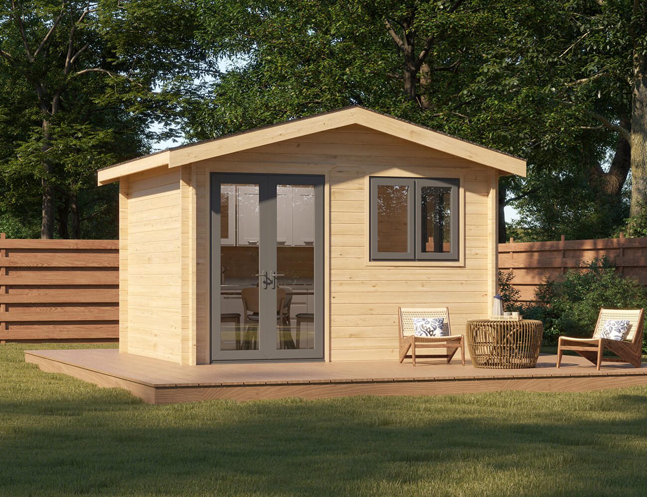 Wood cabin structures inspire us and reduce stress, studies show