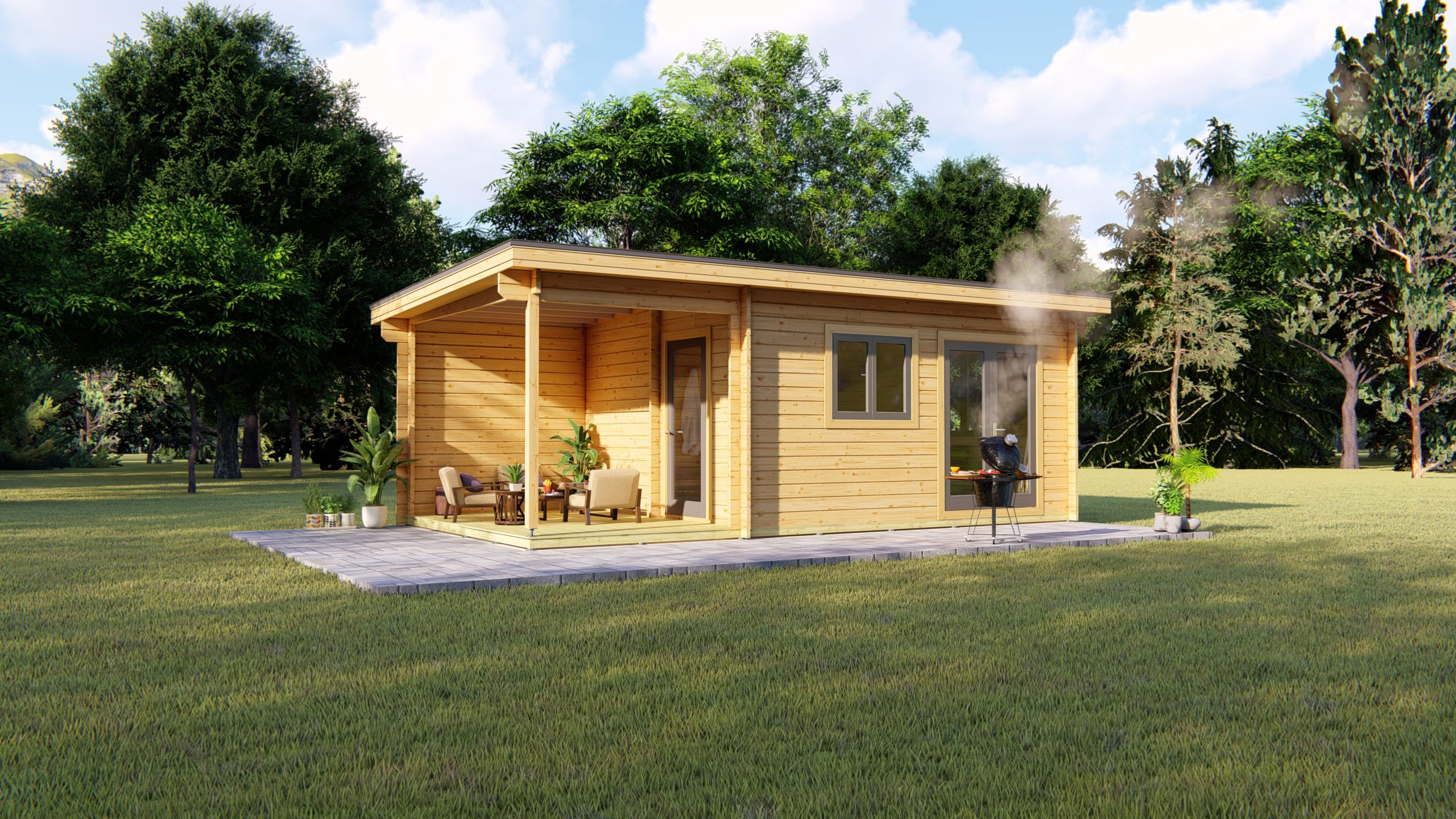 The health benefits of wooden cabins